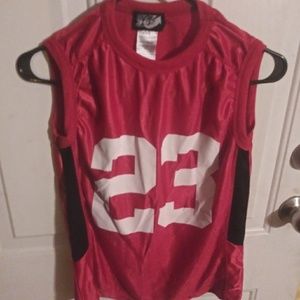 Red sleeveless jersey Size M (10/12)